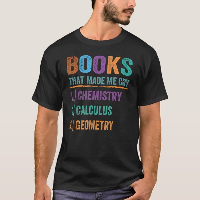 T-shirt Livre Qui M'A Fait Pleurer - Enseignant Drôle - Ma (Devant)
