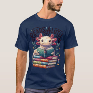 T-shirt Livres Aolotl Lecturesalotl Lecture Bookworm Garço