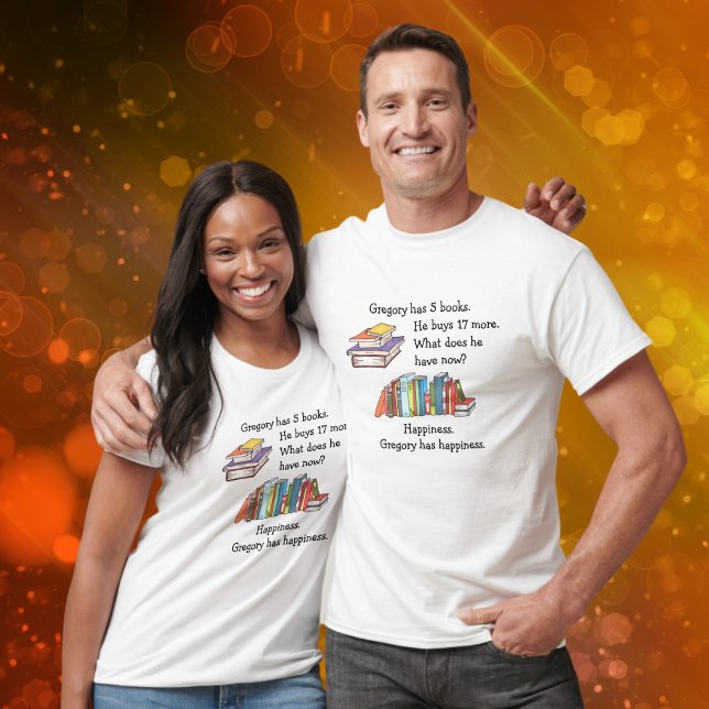 T-shirt Livres = Bonheur, amour à lire (Créateur téléchargé)