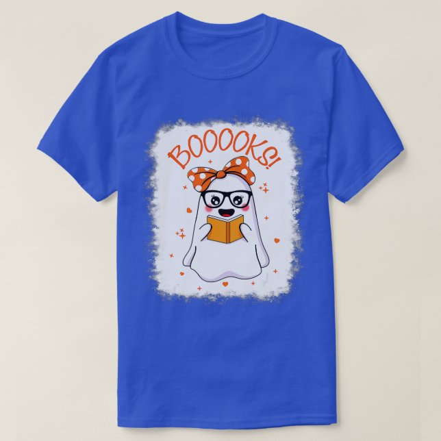 T-shirt Livres ! Cute Ghost Lecture Bibliothèque Livres Ha (Design devant)