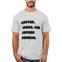 Livres de café et virgules d'Oxford