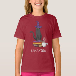 T-shirt Livres de chat Potions et sorts Halloween Personna