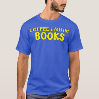 T-shirt livres de musique café
