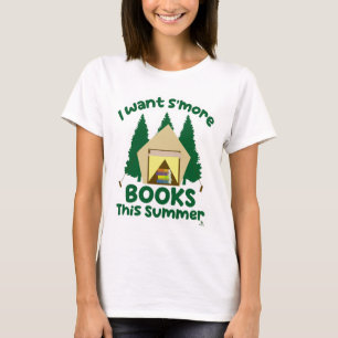 T-shirt Livres de S'mores Été Slogan de Lecture Drôle