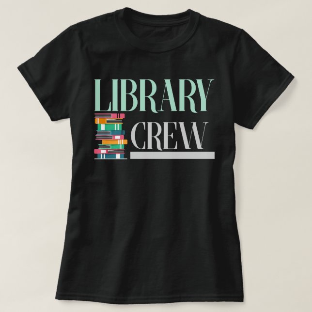 T-shirt Livres d'équipe de bibliothèque Lecture amusante L (Design devant)
