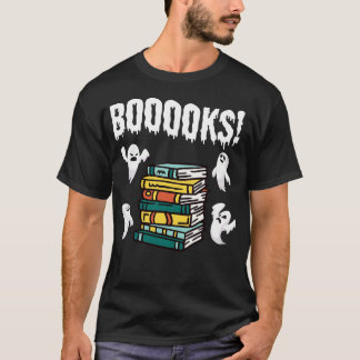T-shirt Livres Éffrayant Halloween Livres