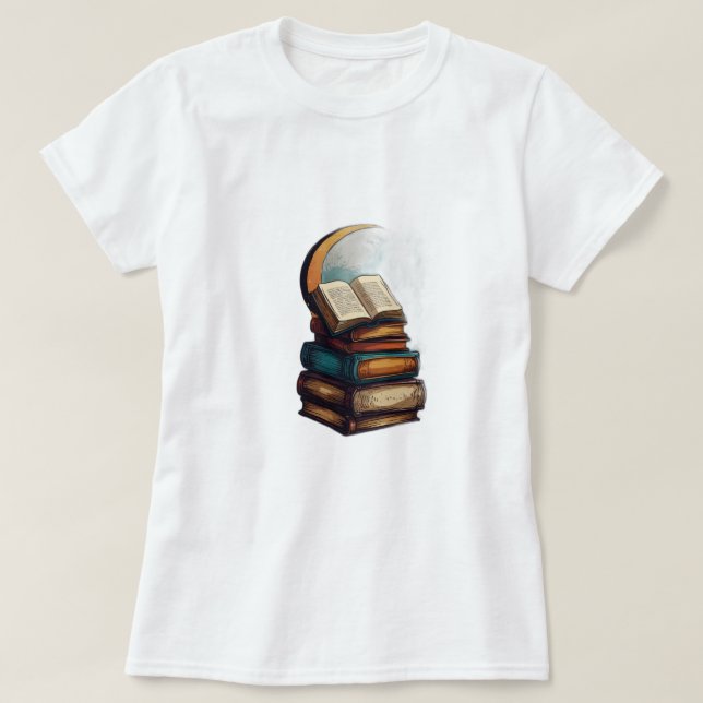 T-shirt Livres enchantés Stack Tee Celestial L (Design devant)