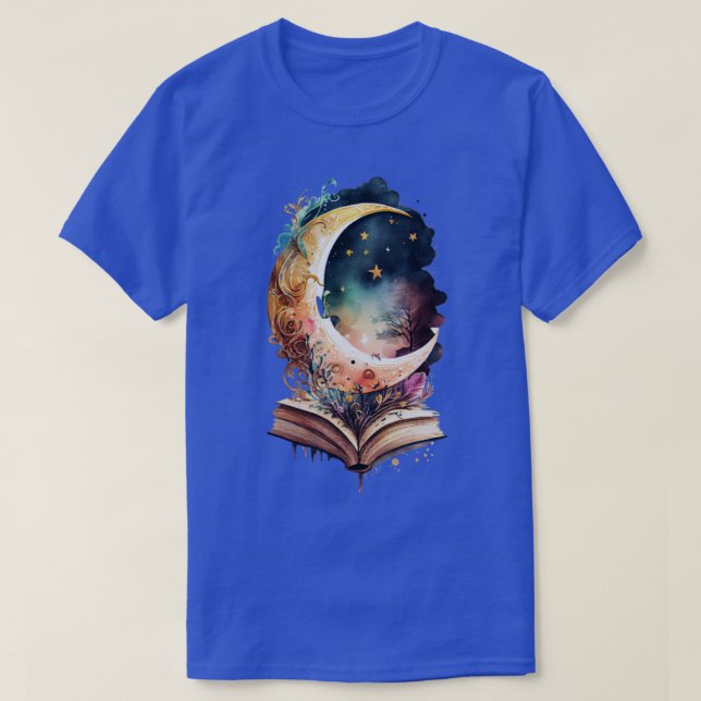 T-shirt Livres et la lune (Design devant)
