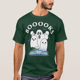 T-shirt Livres Ghost Halloween Librarian Funny Ha
