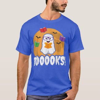 T-shirt Livres Ghost T Shirt Boo Lire Livres Bibliothèque 