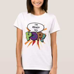T-shirt Livres personnalisées Pop Art prêt à la pop