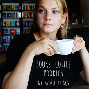 T-shirt Livres Poodles De Café. Mes Choses Préférées !