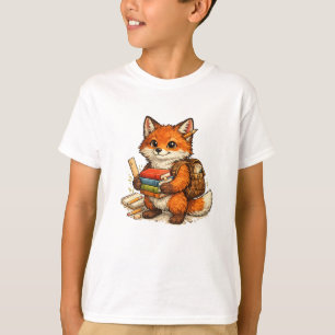 T-shirt Livres pour étudiants renards - Retour à l'école