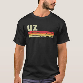 T-shirt LIZ Nom du cadeau Personnalisé Retro Vintage 80s 9