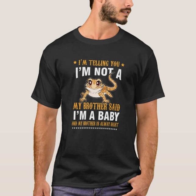 T-shirt Lizard Bearded Dragon My Brother for Men Women Kid (Devant)