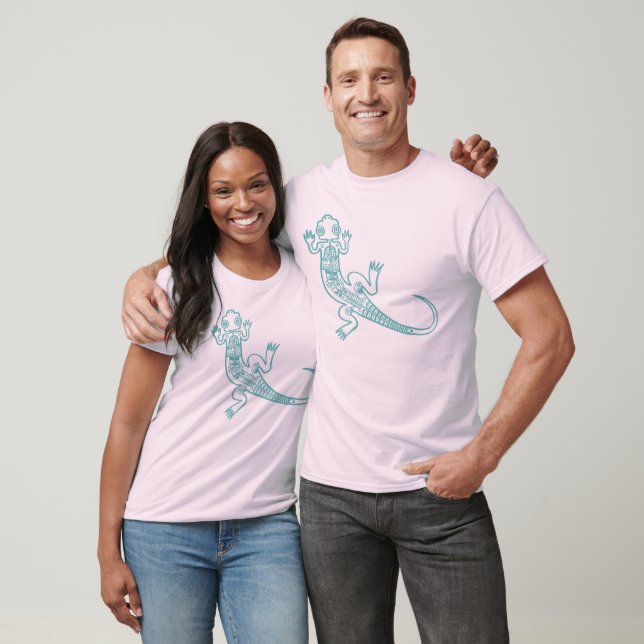 T-shirt Lizard bleu (Unisexe)