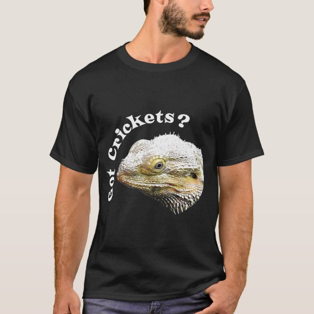 T-shirt Lizard de Dragon Arboré Crickets Reptile Pagone (Devant)