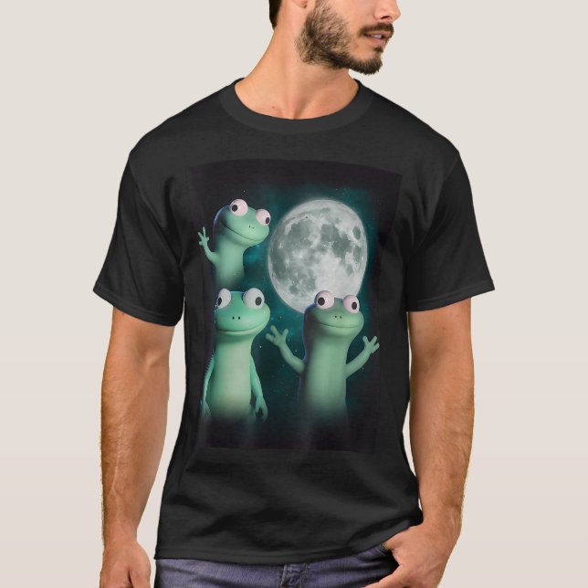 T-shirt Lizard Lizard Lizard Lizard Funny Lizard Moon Tren (Devant)