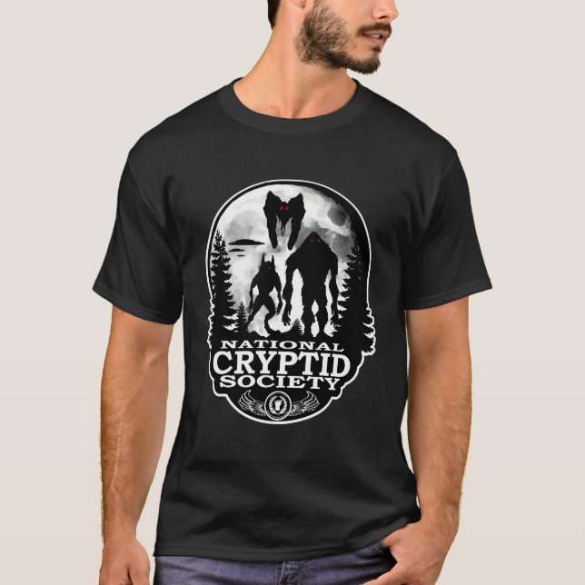T-shirt Lizardman; Bipedal Reptilide Lizard Cryptid Mo (Devant)