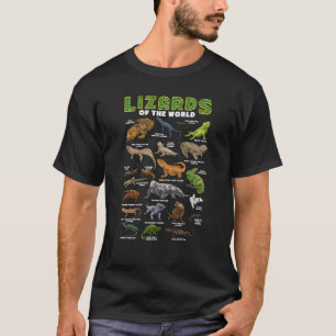 T-shirt Lizards Animal du monde Reptiles Animaux Herpe