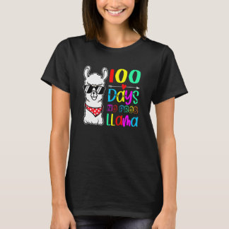 T-shirt Llama 100 Jours Pas De Prob 100E Jour Des Adultes 