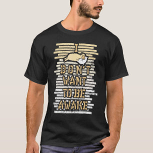 T-shirt Llama Alpaca Chameau Sommeil Je ne veux pas ê