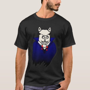 T-shirt Llama Alpaca Crocs de Vampire Dents Animal Hallow