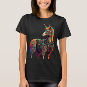 T-shirt Llama Alpaca Cyborg Costume Technologie Science Fi