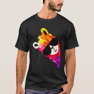 T-shirt Llama Alpaca drôle arc-en-ciel