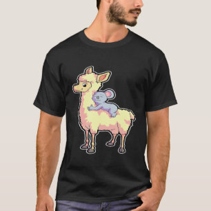 T-shirt Llama Alpaca Femmes Enfants Alpaca Amateur de Ko
