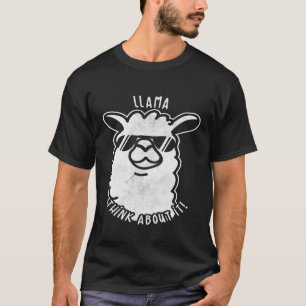 T-shirt Llama Alpaca Humour Animal Et Amateurs De Llama