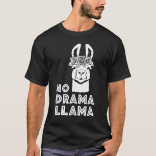 T-shirt Llama Alpaca Llama Pas de Drame Llama, Pour Elle