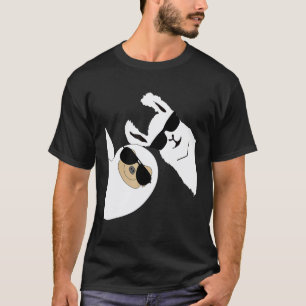 T-shirt Llama Alpaca Paresseux avec lunettes de soleil