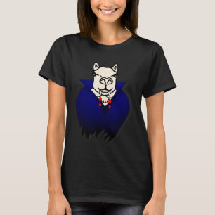 T-shirt Llama Alpaga Crocs de Vampire Dents Animal Hallowe