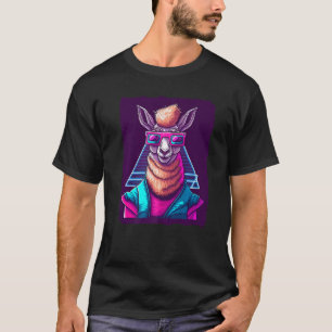 T-shirt Llama avec lunettes de soleil