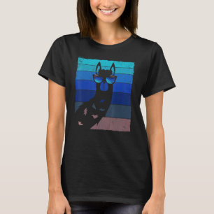 T-shirt Llama Avec Lunettes De Soleil Cool Retro Style Alp