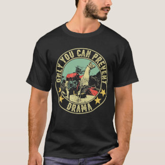 T-shirt Llama Camping Chemise Vous Pouvez Empêcher Le Dram