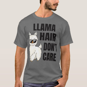 T-shirt Llama Cheveux Drôle Dit Alpaca