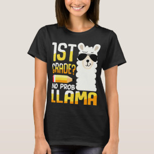 T-shirt Llama de 1re année retour à l'école le premier jou