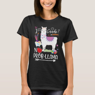 T-shirt Llama de 1re année sans problème pour le premier j