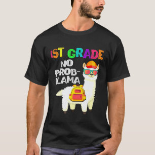 T-shirt Llama de 1re année sans problème, premier jour d'é