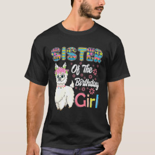 T-shirt Llama drôle Anniversaire Sœur de la fille d'annive