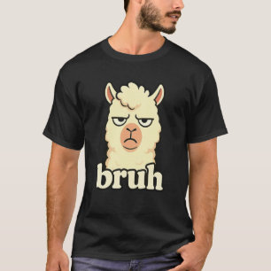 T-shirt Llama Drôle Bruh Mème Humour Amateur D'animaux Gar