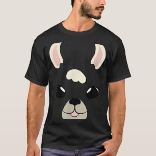 T-shirt Llama Face Costume d'Halloween Alpaca Amateurs