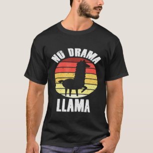 T-shirt Llama Farming Whisperer Lover Farmer No Drama Llam