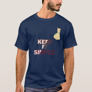 T-Shirt llama le garder simple
