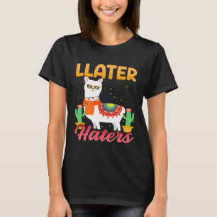T-shirt Llama Llater Haters Llama Lover Hommes Femmes Fill
