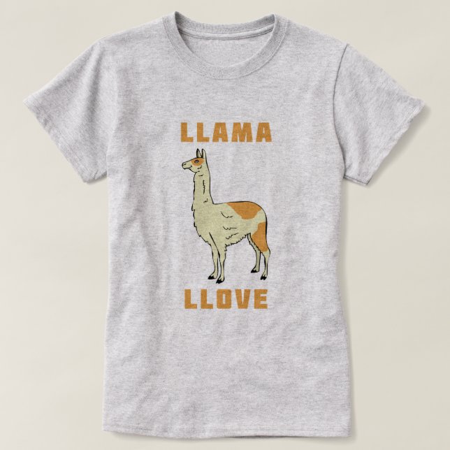 T-shirt Llama Llove (Design devant)