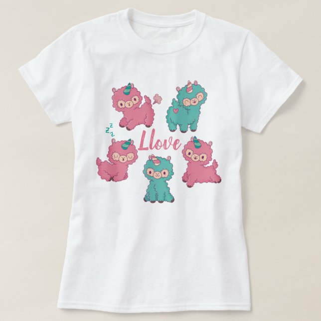 T-shirt Llama Love (Design devant)