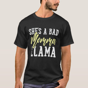 T-shirt Llama Maman Mama